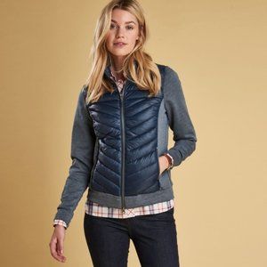 Barbour Exmouth Sweat Shirt Hybrid Hoodie Puffer Jacket